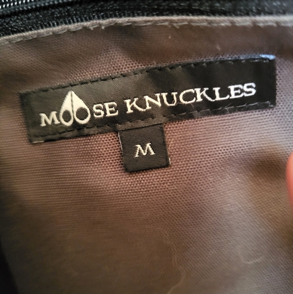 Moose Knuckles men’s ballistic bomber jacket . Size M Granite color. - Picture 3 of 4